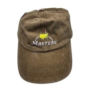 Masters Tournament Hat Olive Green Adjustable Golf PGA Dad Baseball Hat